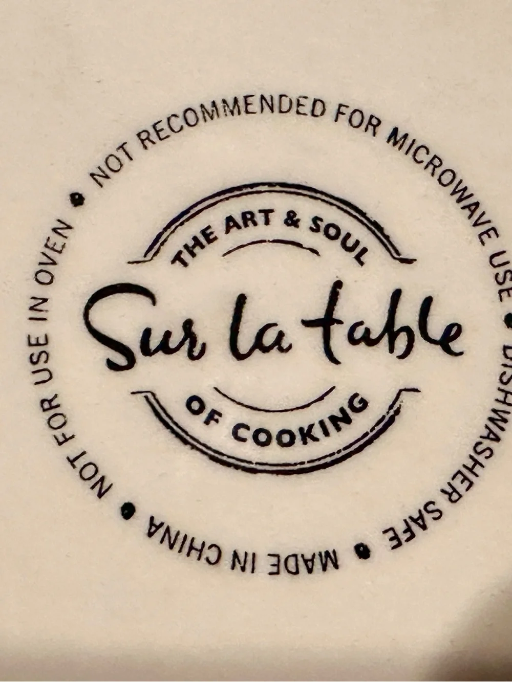 Sur La Table American Patriotic Navy Blue White Star Bowl 8